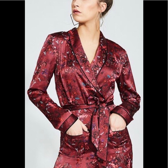 Guess Other - HUGH FLORAL SATIN JUMPSUIT